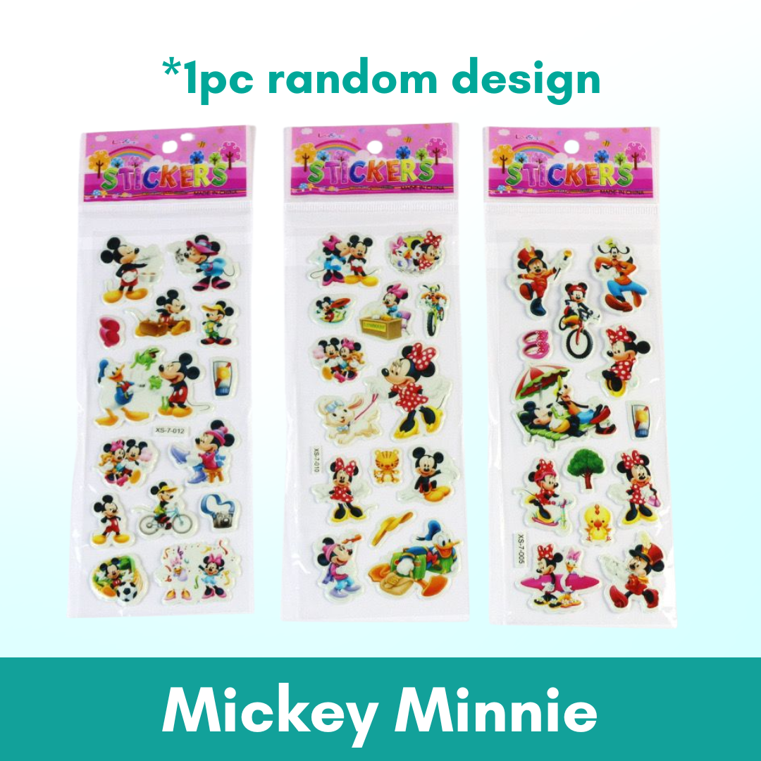 1pc 3D Cartoon Bubble Sticker for Kids (Stiker Kanak Kanak) - Boo & Bub