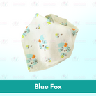 Baby Cotton Triangle Bibs | Toddler newborn Bib With Button | double layers Cartoon Character Animal Print - Boo & Bub