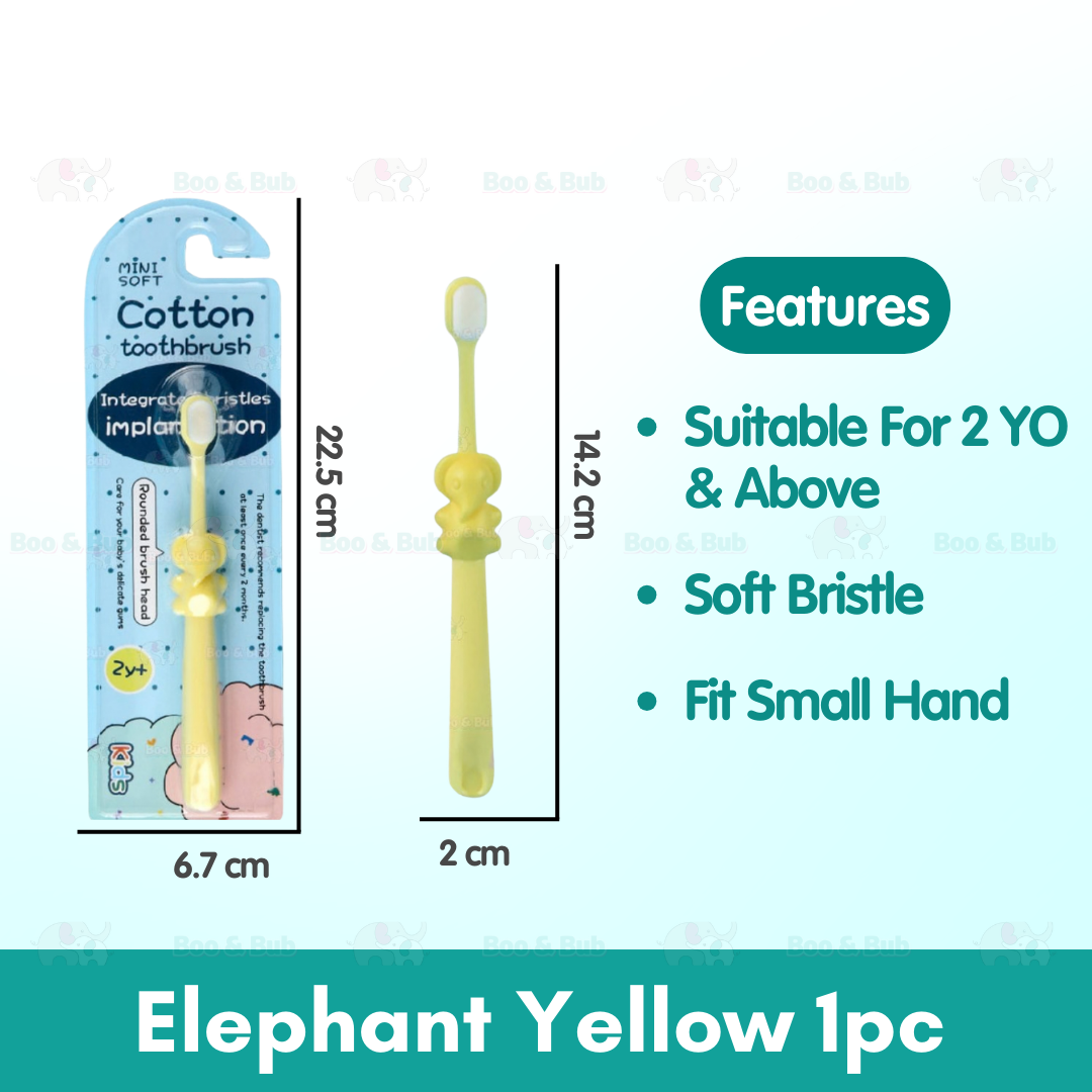 Cartoon Kid Toothbrush | Baby Cleaning Teether Dental Oral Hygiene Care Anti Slide Handle Tooth Brush - Boo & Bub