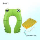 Kids Foldable Soft-Padded Cushion Toilet Training Seat With Anti-Slip Step Ladder | Potty Urinal stool training - Boo & Bub