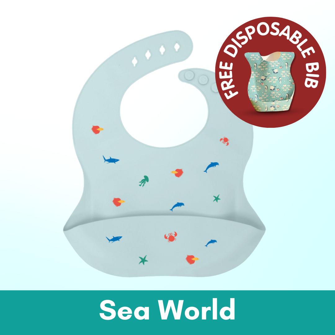 Cartoon Baby Waterproof Bib | Soft Bibs Baby Feeding Dinosaur Kids Girl Boy Adjustable Children Newborn - Boo & Bub