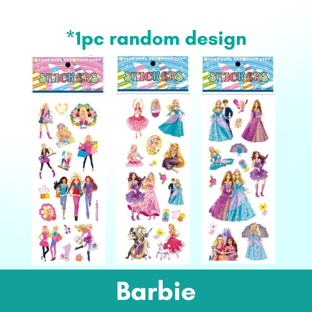 1pc 3D Cartoon Bubble Sticker for Kids (Stiker Kanak Kanak) - Boo & Bub