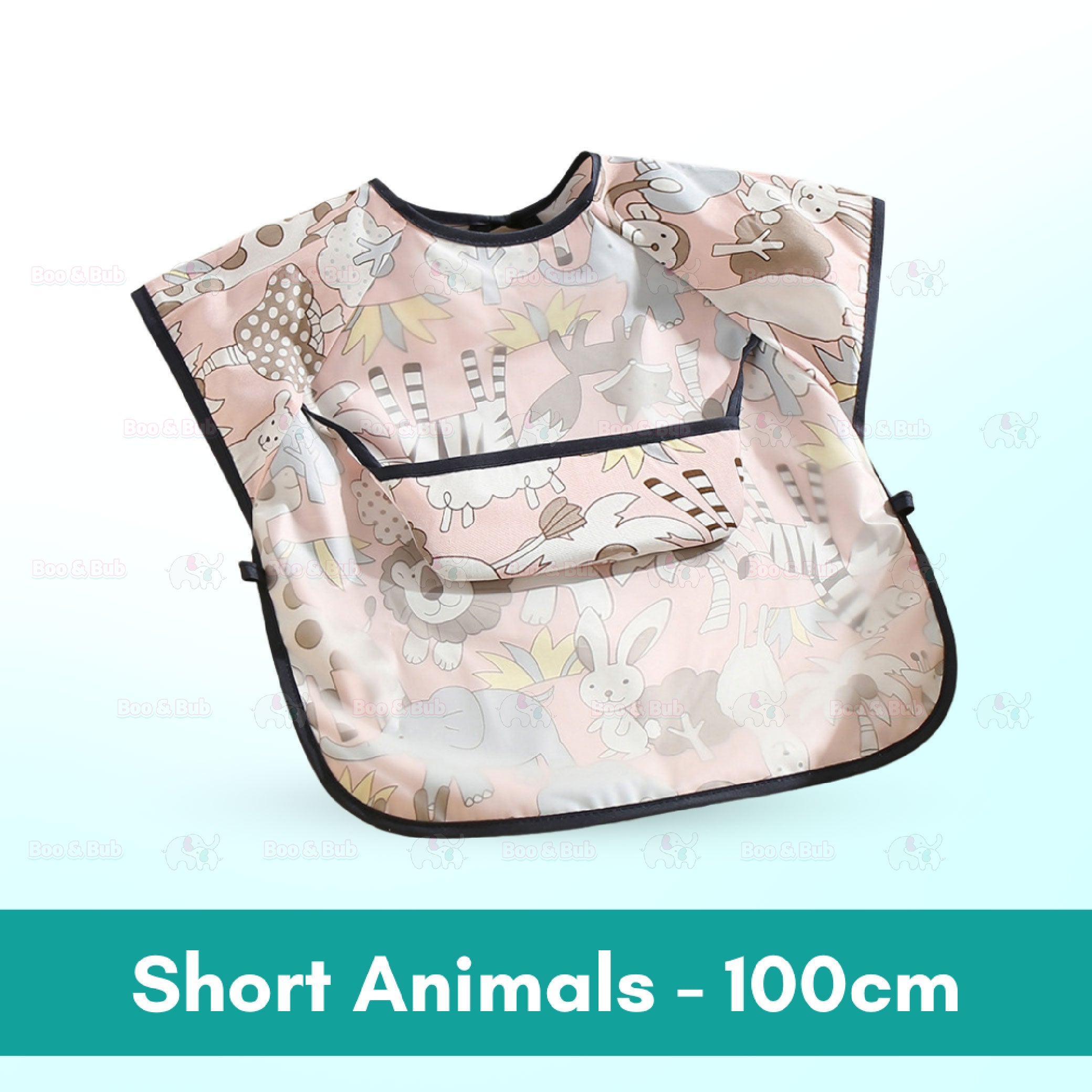 Kids EVA Waterproof Long Sleeve Bib Apron | Fully Covered Long Sleeved Bibs for Baby Toddler - Boo & Bub