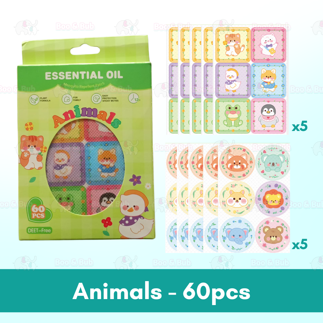 Boo&Bub Baby Mosquito Repellent Patch Anti mosquito sticker Ubat Nyamuk Penghalau Nyamuk Essential Oil sticker 防蚊贴 驱蚊贴 - Boo & Bub