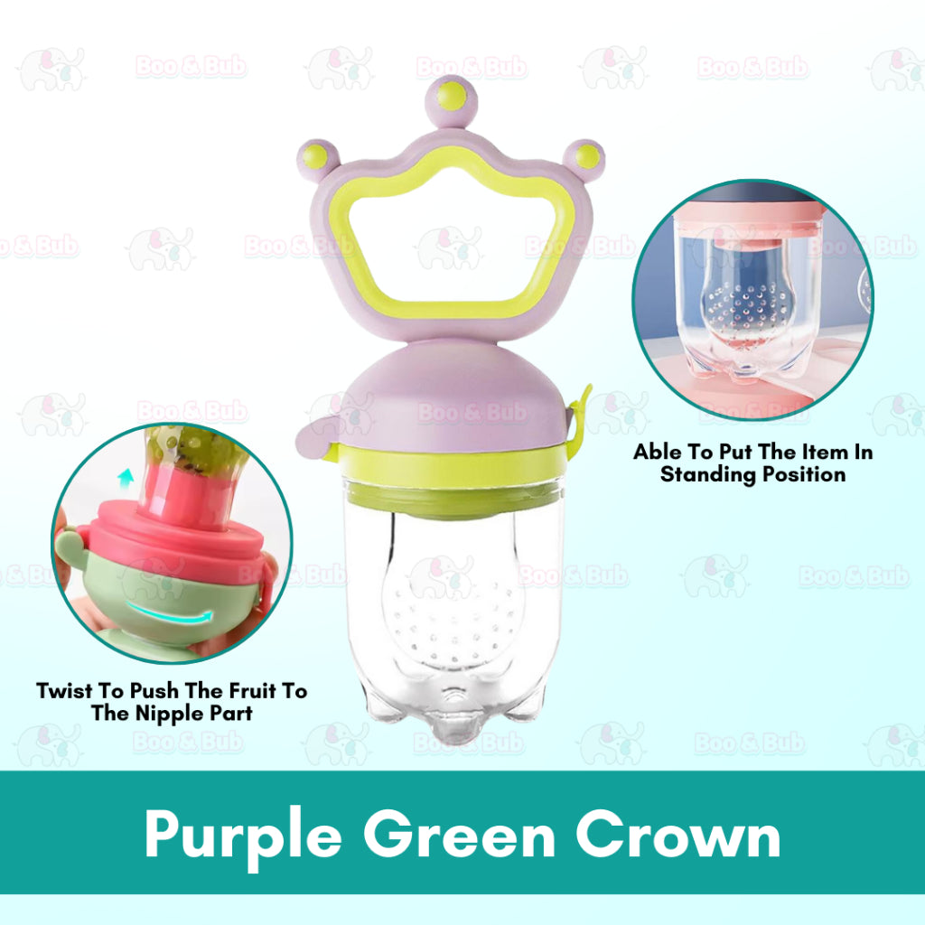 Baby Pacifier Feeder | kid toddler Fruit Feeder Nipples Feeding Safe Baby Newborn Nipple Teat Pacifier Bottles - Boo & Bub
