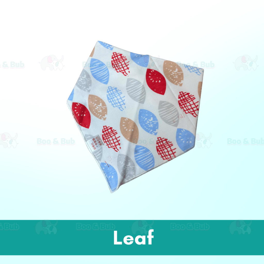 Baby Cotton Triangle Bibs | Toddler newborn Bib With Button | double layers Cartoon Character Animal Print - Boo & Bub
