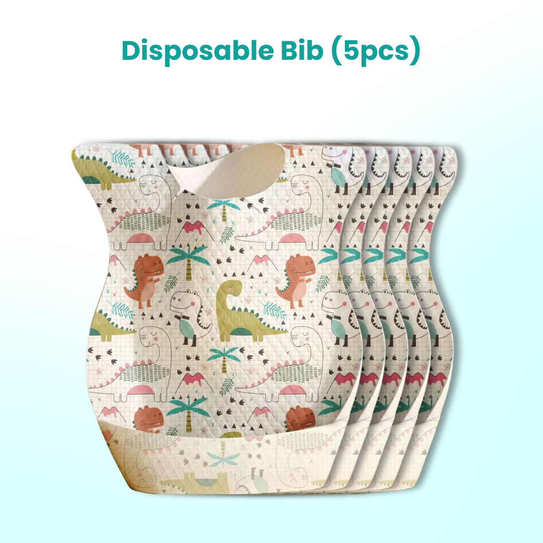 Cartoon Baby Waterproof Bib | Soft Bibs Baby Feeding Dinosaur Kids Girl Boy Adjustable Children Newborn - Boo & Bub