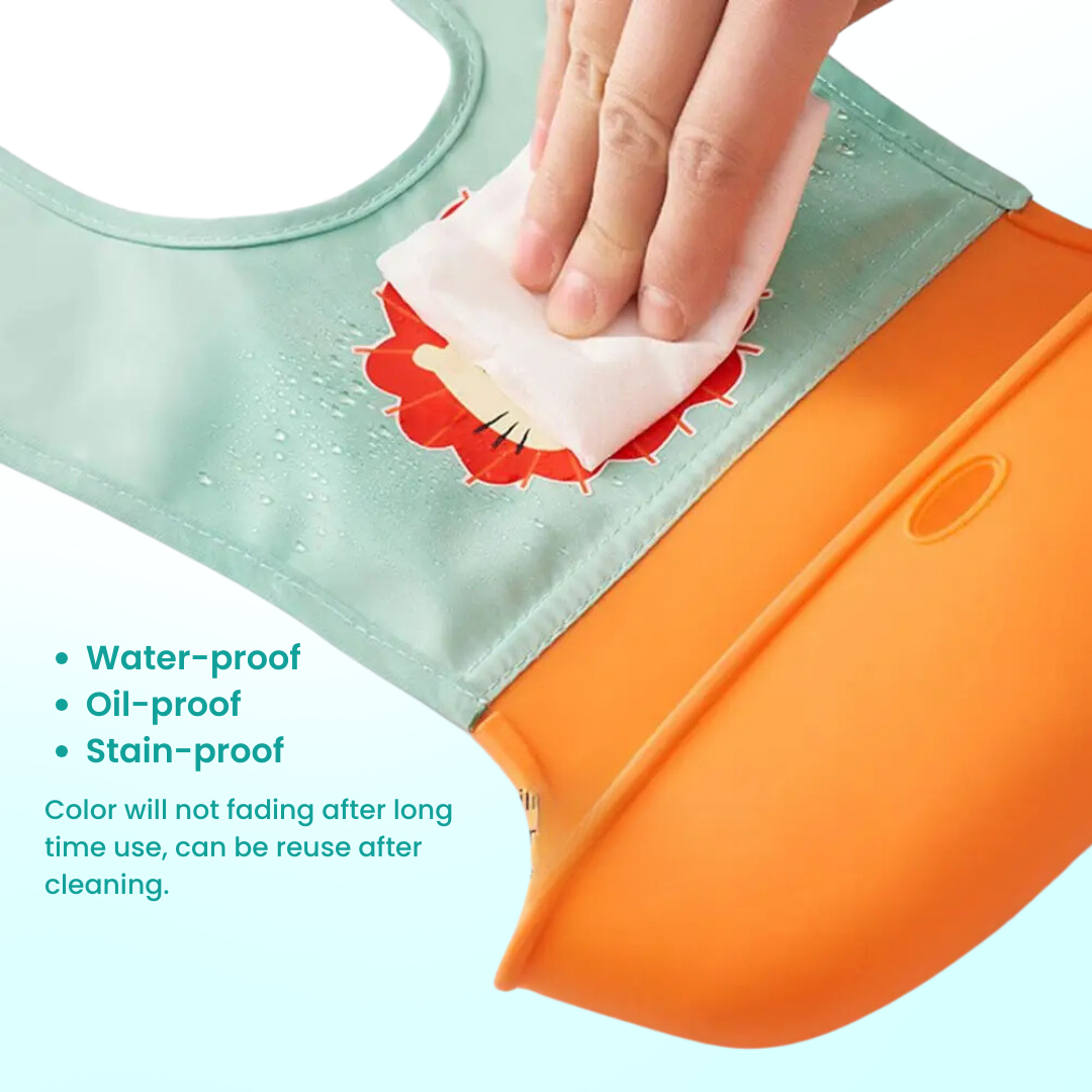 Cartoon Baby Waterproof Bib | Soft Bibs Baby Feeding Dinosaur Kids Girl Boy Adjustable Children Newborn - Boo & Bub