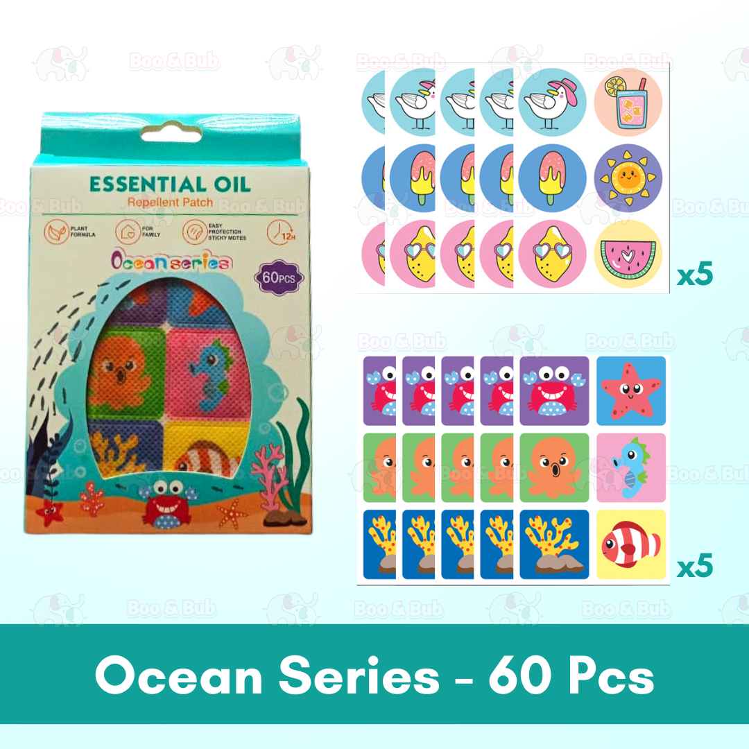 Boo&Bub Baby Mosquito Repellent Patch Anti mosquito sticker Ubat Nyamuk Penghalau Nyamuk Essential Oil sticker 防蚊贴 驱蚊贴 - Boo & Bub