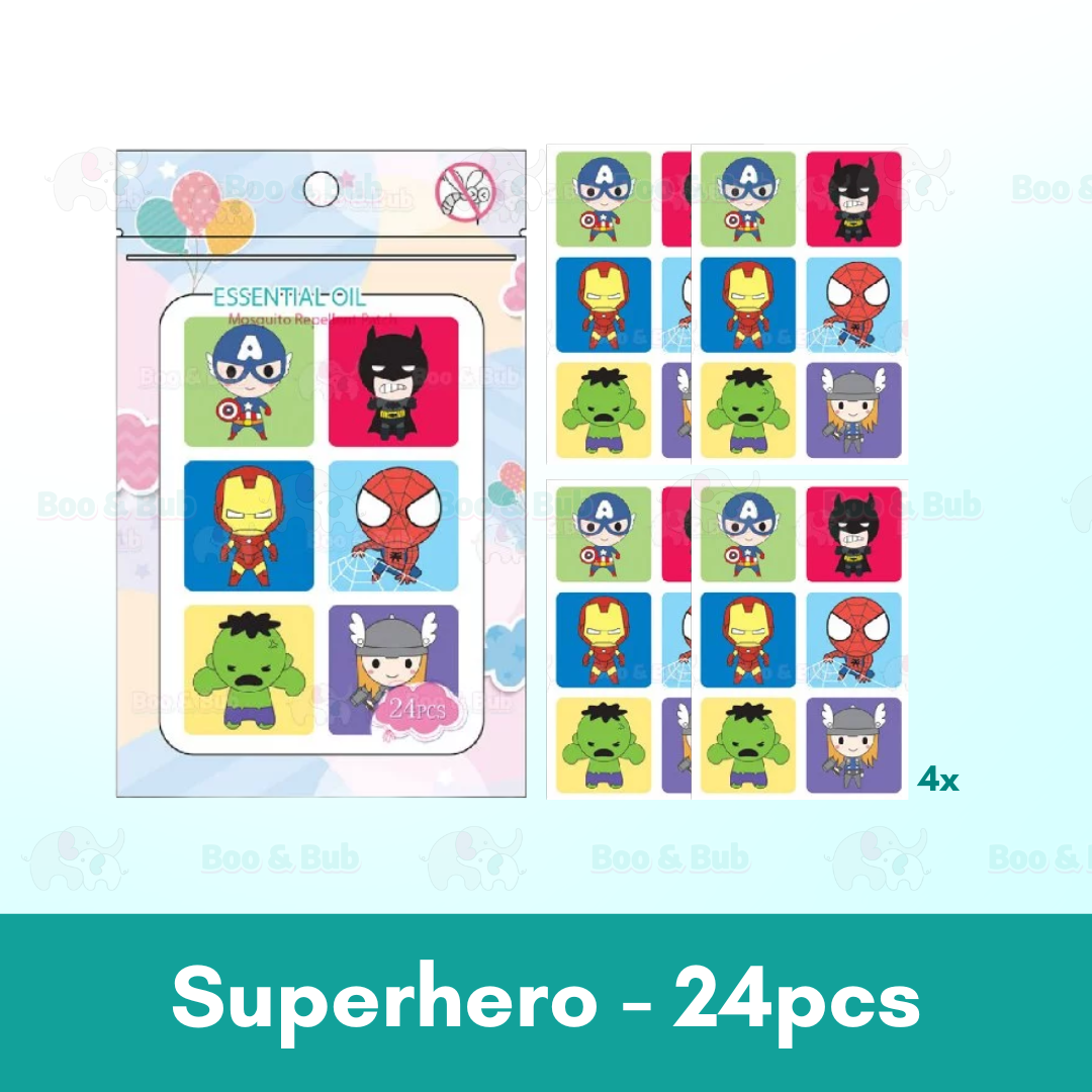 Boo&Bub Baby Mosquito Repellent Patch Anti mosquito sticker Ubat Nyamuk Penghalau Nyamuk Essential Oil sticker 防蚊贴 驱蚊贴 - Boo & Bub