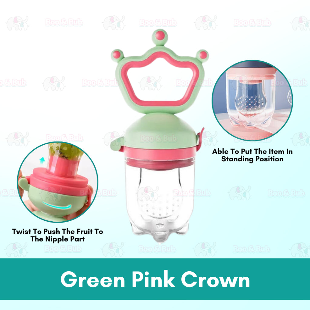 Baby Pacifier Feeder | kid toddler Fruit Feeder Nipples Feeding Safe Baby Newborn Nipple Teat Pacifier Bottles - Boo & Bub