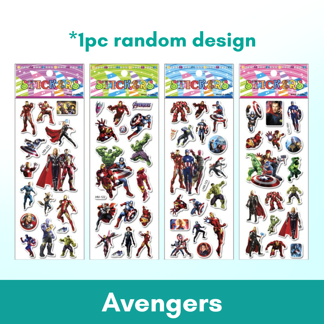 1pc 3D Cartoon Bubble Sticker for Kids (Stiker Kanak Kanak) - Boo & Bub