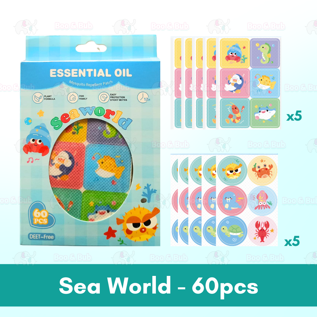 Boo&Bub Baby Mosquito Repellent Patch Anti mosquito sticker Ubat Nyamuk Penghalau Nyamuk Essential Oil sticker 防蚊贴 驱蚊贴 - Boo & Bub