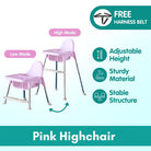 Baby Dining High Chair | Adjustable height Multifunctional Portable Eating Safety Toddler Chair - Boo & Bub