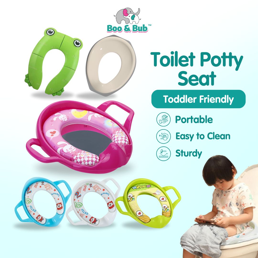 Kid Portable Potty Toilet Training with Cushion | Infant Children Seat Pedestal Cushion Pad Ring - Boo & Bub