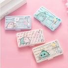 4pcs Newborn Baby Nail Care Set Kit | Cute Infant Finger Trimmer Scissors Nail Clippers Cartoon Animal Storage - Boo & Bub