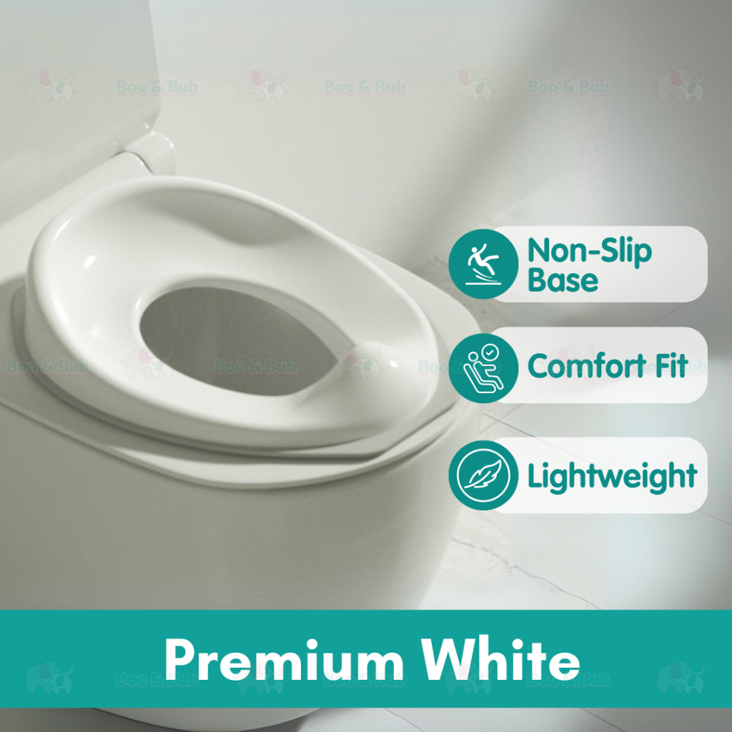 Kids Foldable Soft-Padded Cushion Toilet Training Seat With Anti-Slip Step Ladder | Potty Urinal stool training - Boo & Bub