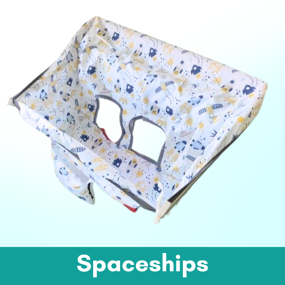 Boo&Bub High Chair Cover | Washable Shopping Cart Cover | Trolley Cover Baby HighChair - Boo & Bub