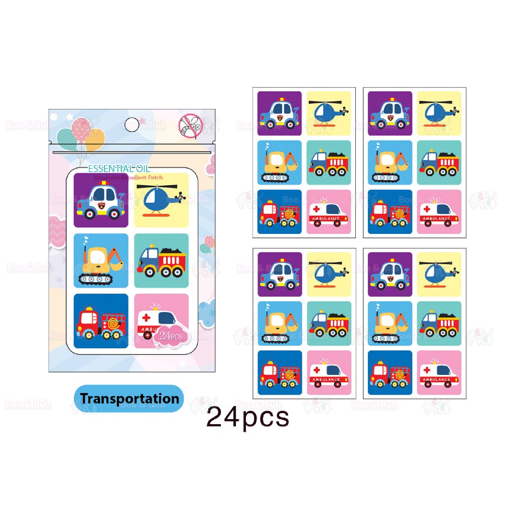 Boo&Bub Baby Mosquito Repellent Patch Anti mosquito sticker Ubat Nyamuk Penghalau Nyamuk Essential Oil sticker 防蚊贴 驱蚊贴 - Boo & Bub