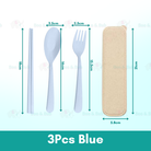 Wheat Cutlery | Bamboo Tableware For Children Travel Cutlery Chopsticks Spoon Kit Gift Dinnerware Set - Boo & Bub