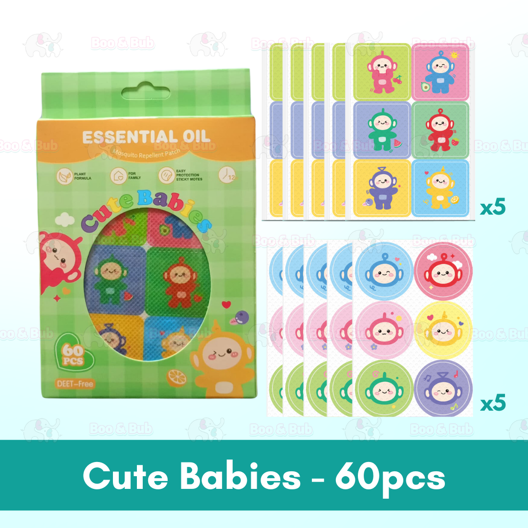 Boo&Bub Baby Mosquito Repellent Patch Anti mosquito sticker Ubat Nyamuk Penghalau Nyamuk Essential Oil sticker 防蚊贴 驱蚊贴 - Boo & Bub