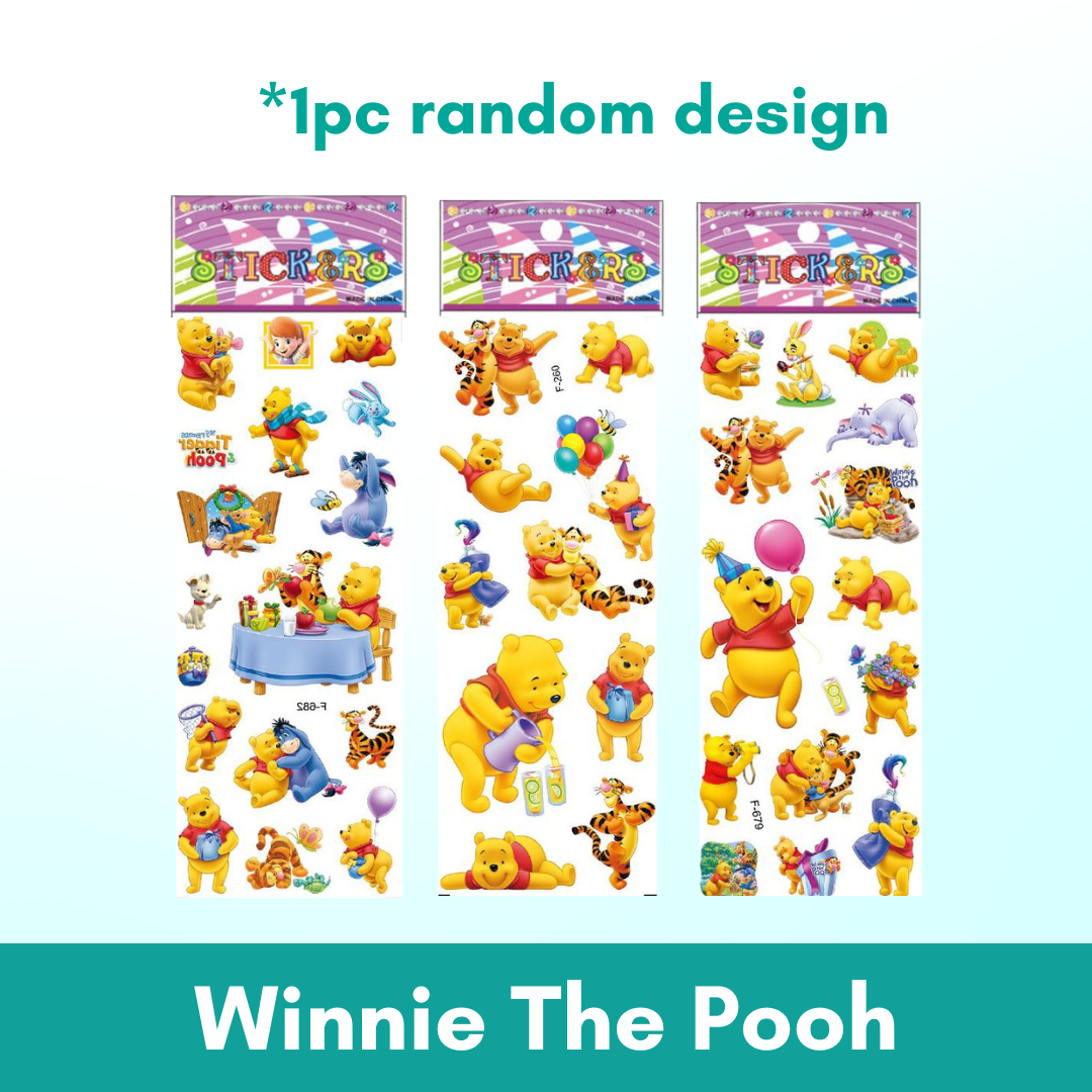 1pc 3D Cartoon Bubble Sticker for Kids (Stiker Kanak Kanak) - Boo & Bub