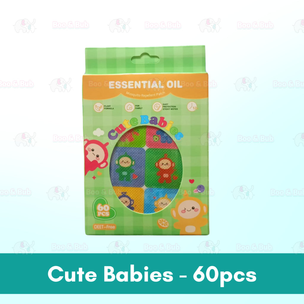Boo&Bub Baby Mosquito Repellent Patch Anti mosquito sticker Ubat Nyamuk Penghalau Nyamuk Essential Oil sticker 防蚊贴 驱蚊贴 - Boo & Bub