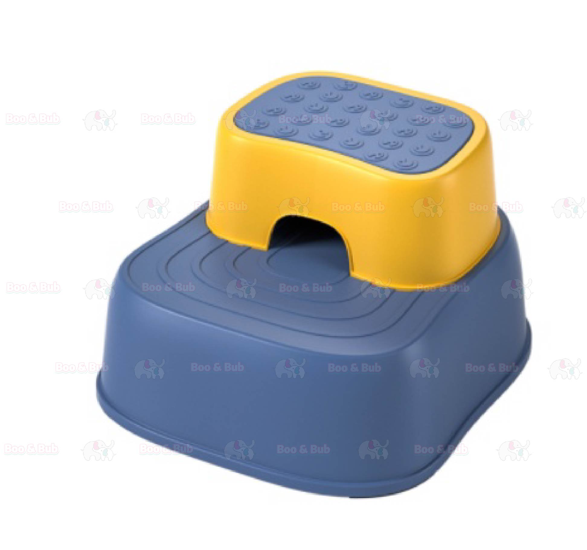 Kids Foldable Soft-Padded Cushion Toilet Training Seat With Anti-Slip Step Ladder | Potty Urinal stool training - Boo & Bub