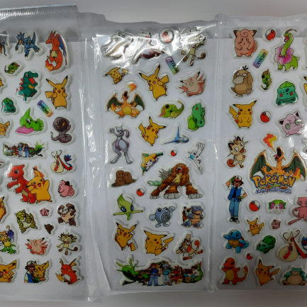 1pc 3D Cartoon Bubble Sticker for Kids (Stiker Kanak Kanak) - Boo & Bub