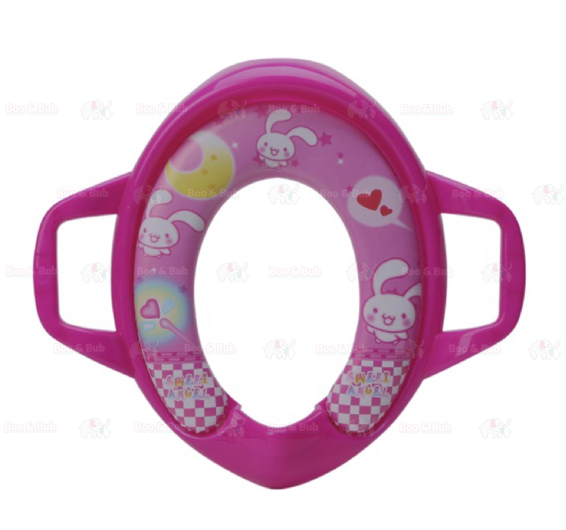 Kids Foldable Soft-Padded Cushion Toilet Training Seat With Anti-Slip Step Ladder | Potty Urinal stool training - Boo & Bub