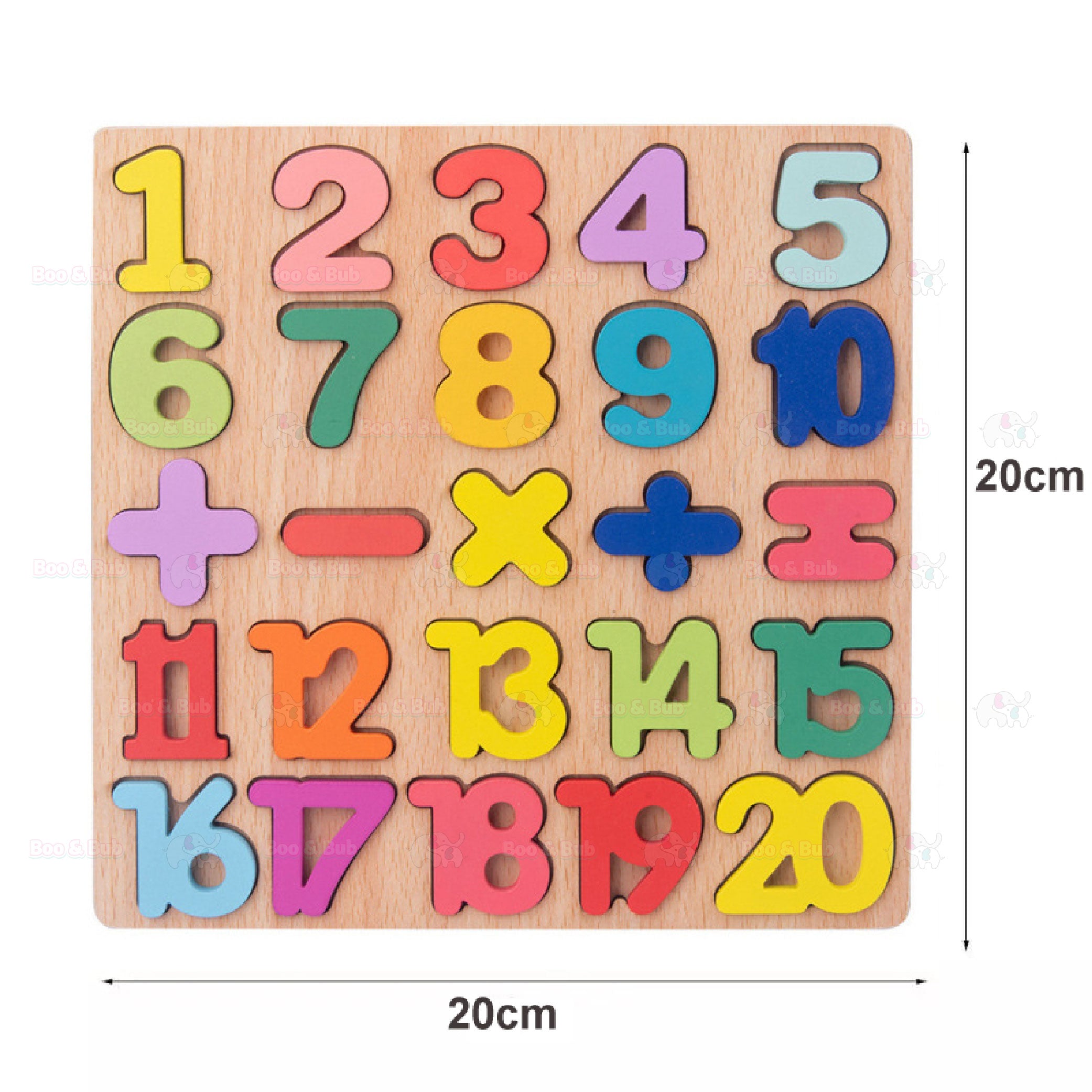 Wooden Puzzle Board - Boo & Bub