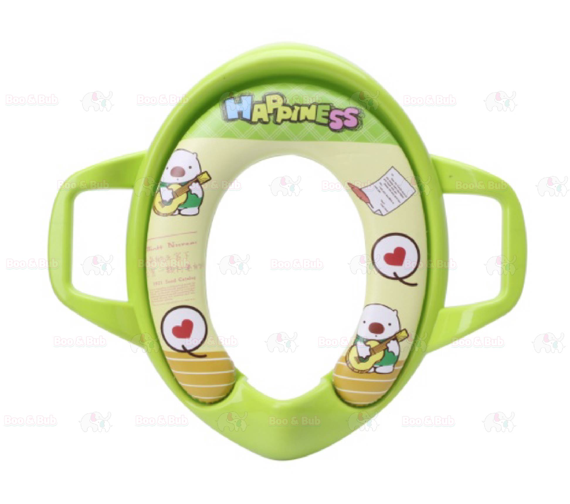 Kids Foldable Soft-Padded Cushion Toilet Training Seat With Anti-Slip Step Ladder | Potty Urinal stool training - Boo & Bub