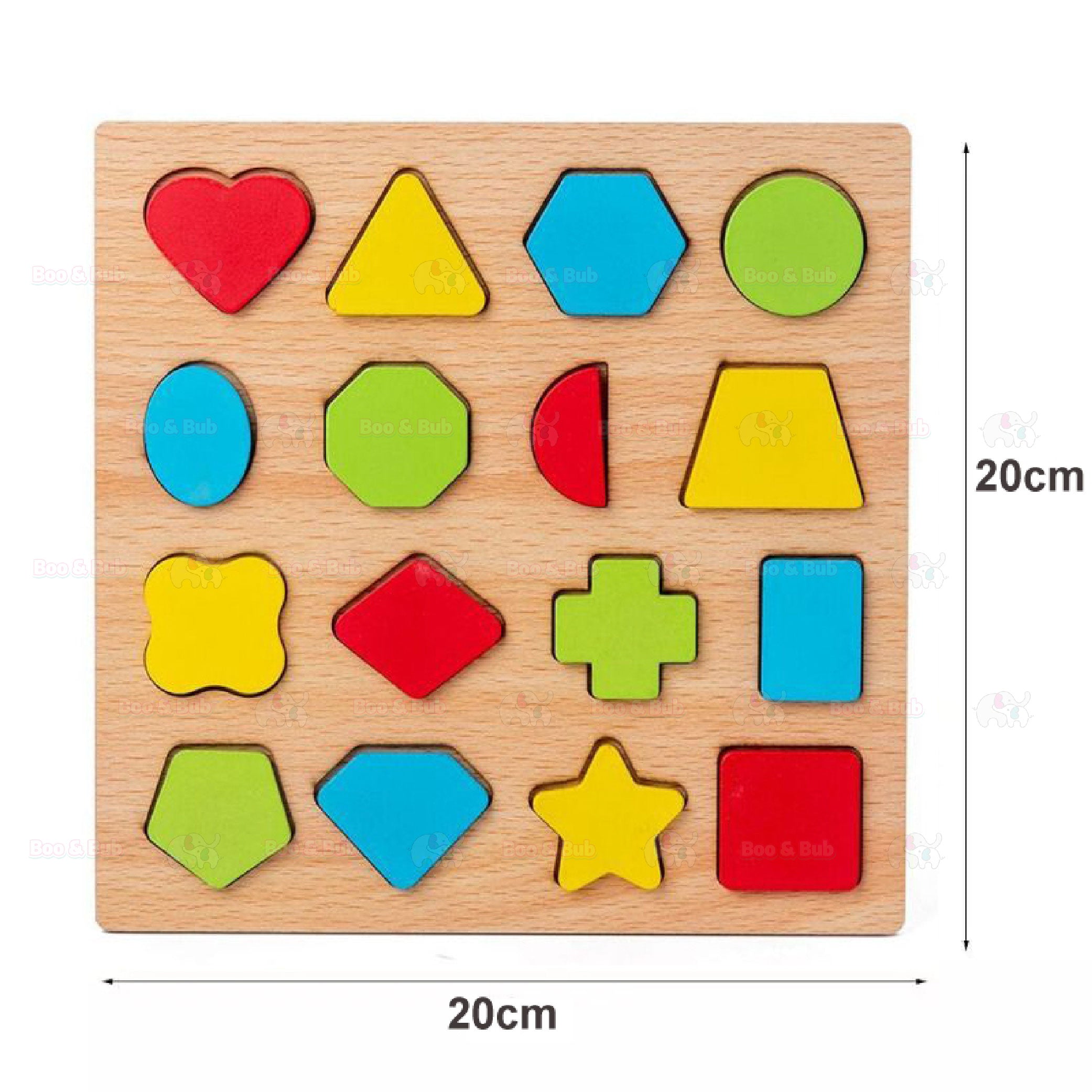 Wooden Puzzle Board - Boo & Bub
