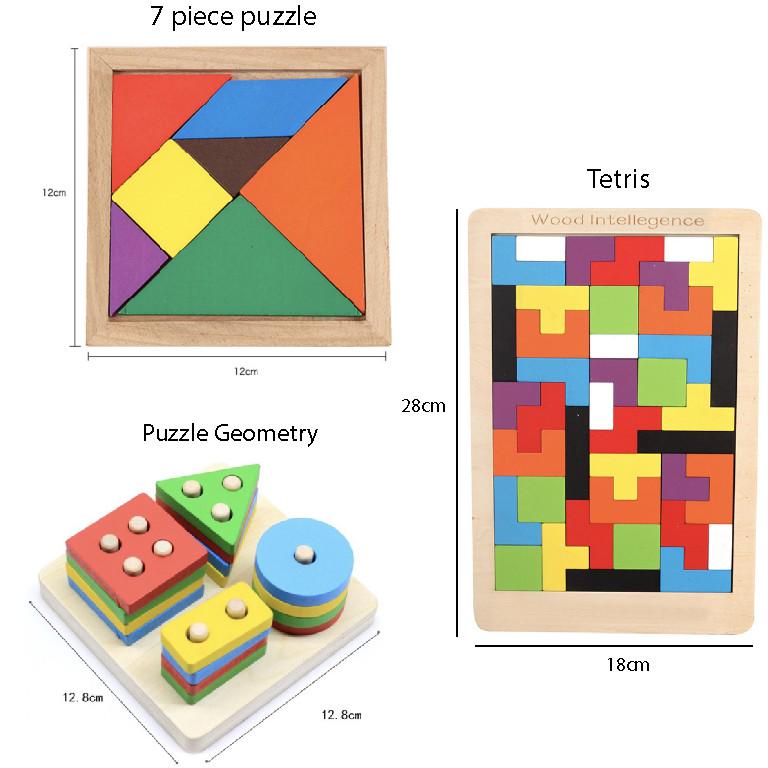 Wooden Educational Toys Kids Early Learning Montessori Building Blocks | mainan edukasi - Boo & Bub