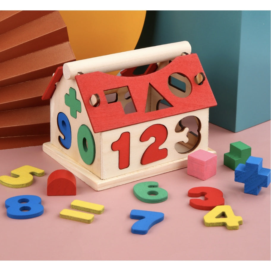 Wooden Educational Toys Kids Early Learning Montessori Building Blocks | mainan edukasi - Boo & Bub