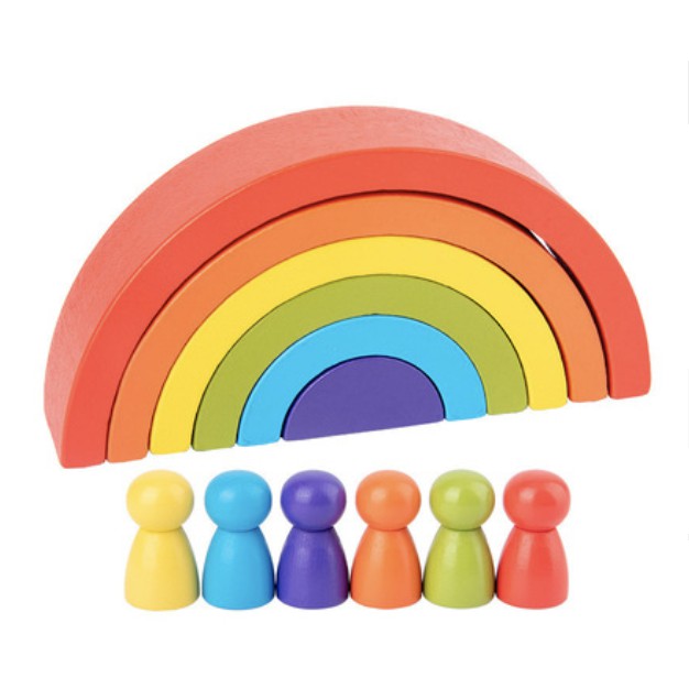 Wooden Educational Toys Kids Early Learning Montessori Building Blocks | mainan edukasi - Boo & Bub