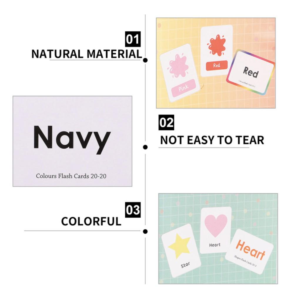 Early Learning Flash Card Kad Animal Shape Colour Body Number Alphabet Fruit Weather Budak Kids Education Card - Boo & Bub