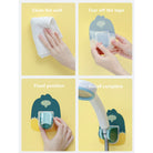 Adjustable Cartoon Shower Holder | Self-adhesive Wall Mounted Shower Head Bracket Rack Bathroom Tools - Boo & Bub