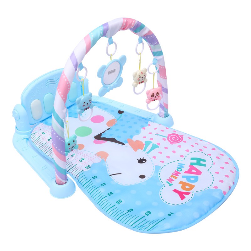 Music Baby Gym Piano Play Mat |  Infant Crawling Activity Bed Toddler Exercise Fitness Rattle | Tilam Mainan Bayi - Boo & Bub