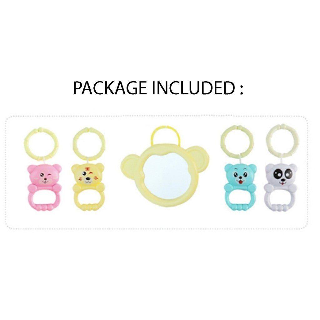 Music Baby Gym Piano Play Mat |  Infant Crawling Activity Bed Toddler Exercise Fitness Rattle | Tilam Mainan Bayi - Boo & Bub