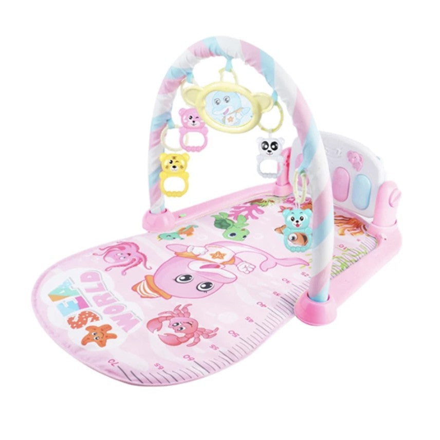 Music Baby Gym Piano Play Mat | Infant Crawling Activity Bed Toddler Exercise Fitness Rattle | Tilam Mainan Bayi - Boo & Bub