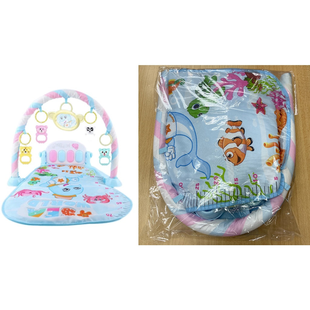 Music Baby Gym Piano Play Mat | Infant Crawling Activity Bed Toddler Exercise Fitness Rattle | Tilam Mainan Bayi - Boo & Bub