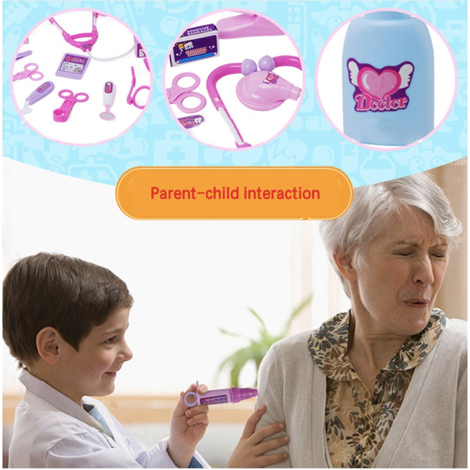 Children Doctor Nurse Pretend Play Set | Portable Suitcase Medical Tool Kids Role Play Educational Gift toy - Boo & Bub