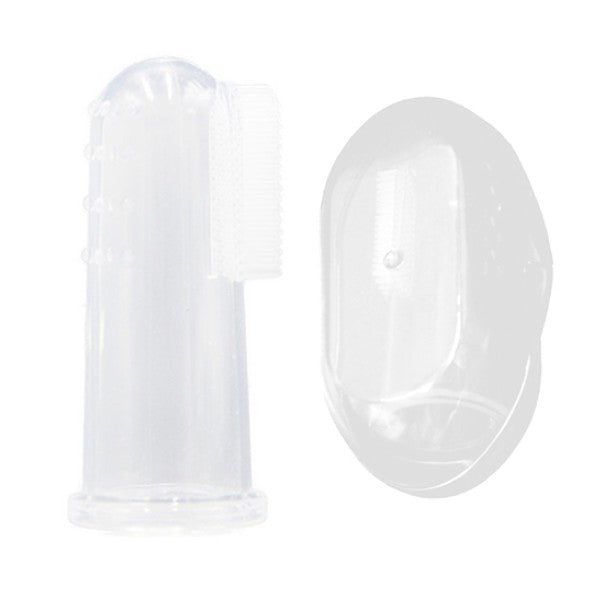 Baby Finger Toothbrush witht Box | silicone Children Teeth Clear Soft Silicone Infant Tooth Brush Rubber Cleaning - Boo & Bub