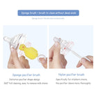 6Pcs Baby Bottle Cleaner Tools | Sponge Brush Cleaning Brush Nipple Brushes With Handle Utensils Tube Tool - Boo & Bub