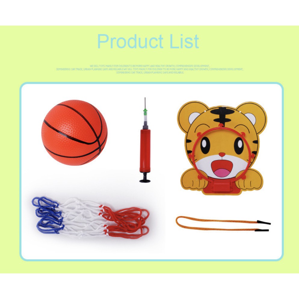 Baby basketball Hanging set | Outdoor Game Indoor Sports Toys for Child Kid Boy Cartoon Sport Early Learning - Boo & Bub