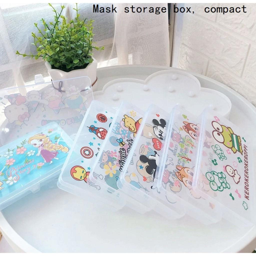 Transparent Cartoon Face Mask Storage Box Container Case | 口罩盒 口罩收纳盒 | Kotak Simpanan Face Mask - Boo & Bub