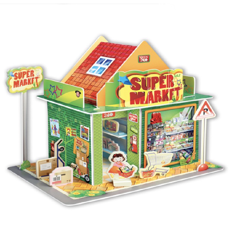3D DIY Puzzle Castle House | Toys Early Learning Puzzle Jigsaw Interesting Learning Educational Toys For Children - Boo & Bub