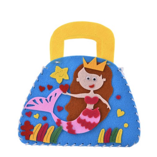 DIY EVA Cartoon Handmade Bag | Kids Children Kindergarten Art Class Felt Craft Handbag Sewing Kit - Boo & Bub
