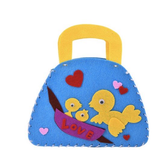 DIY EVA Cartoon Handmade Bag | Kids Children Kindergarten Art Class Felt Craft Handbag Sewing Kit - Boo & Bub